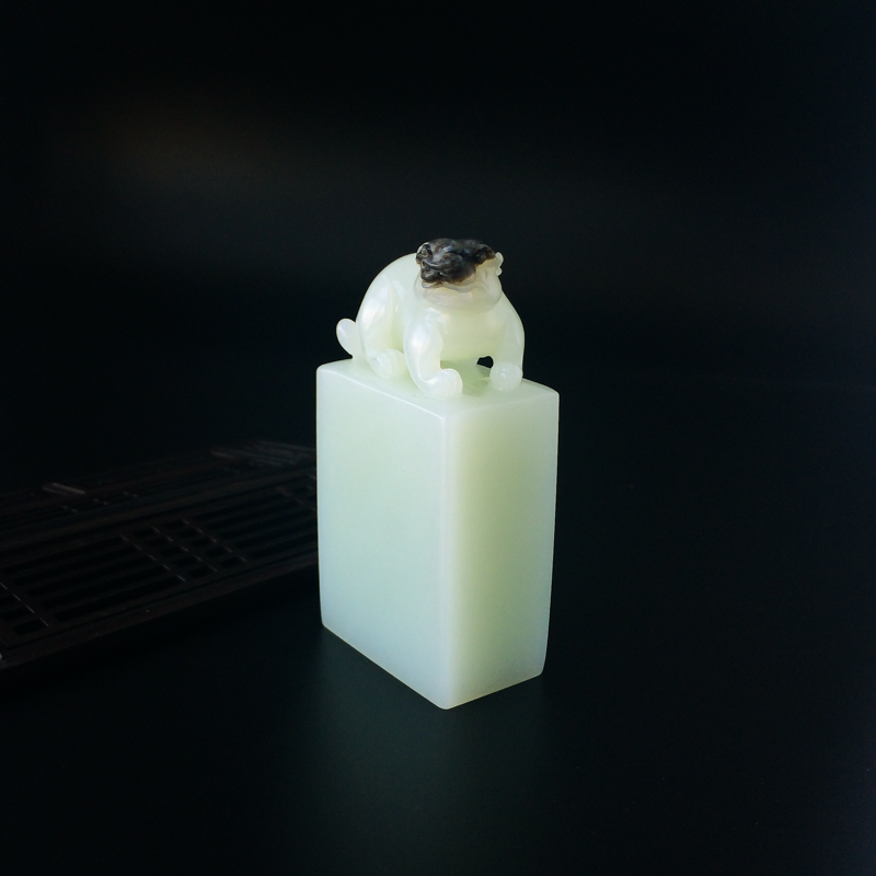 和田玉貔貅印章-红掌柜