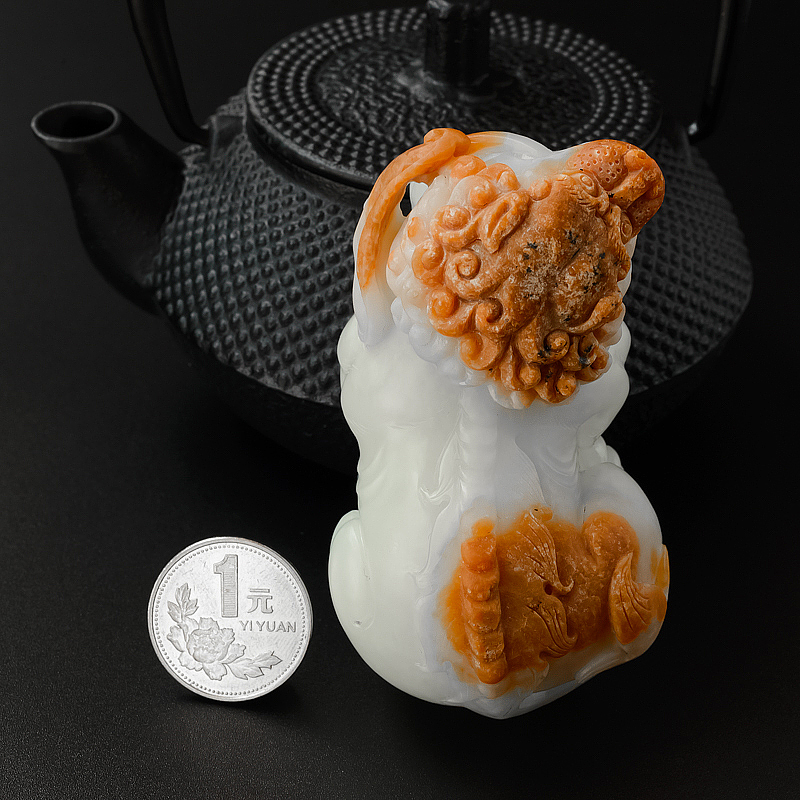 俄料和田玉摆件-红掌柜