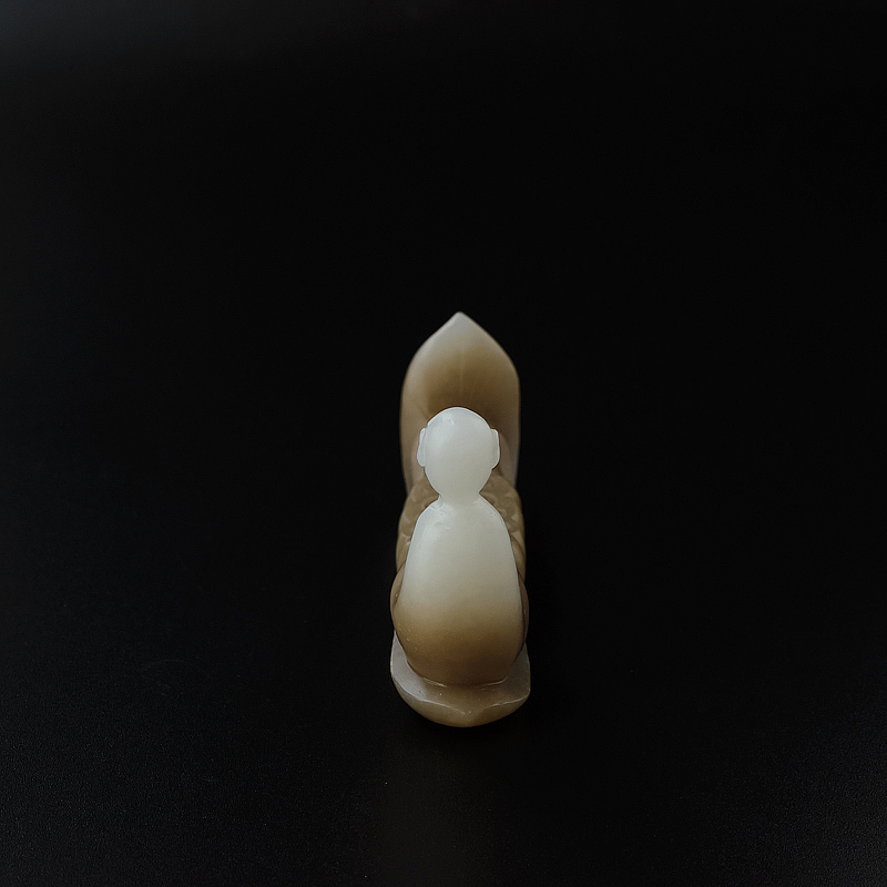 俄料和田玉悟道摆件-红掌柜