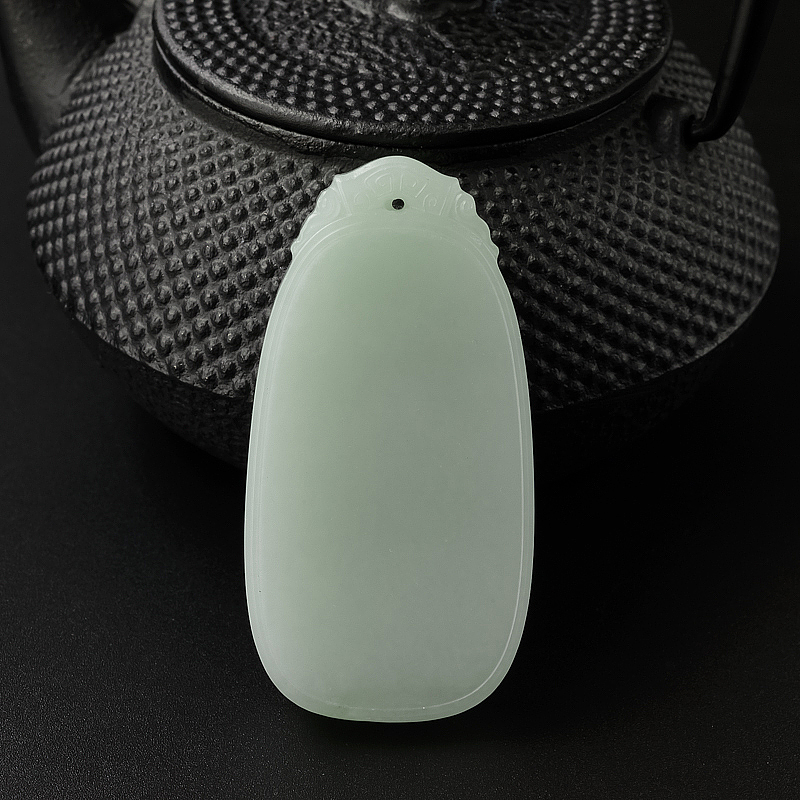 和田玉平安无事牌-红掌柜