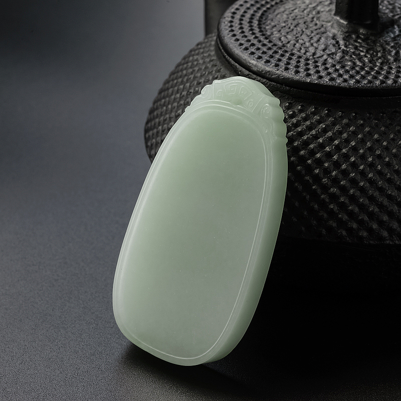 和田玉无事牌-红掌柜