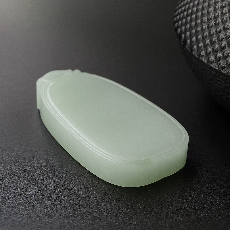 天然和田玉平安无事牌-红掌柜