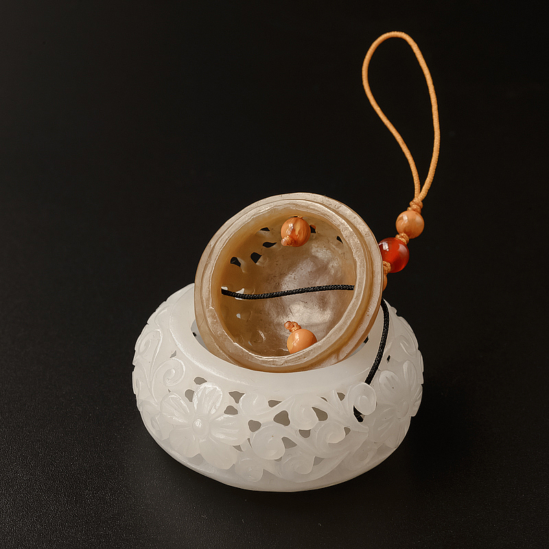 和田玉香炉-红掌柜