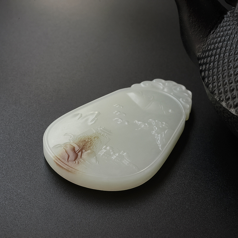 带糖色和田玉-红掌柜