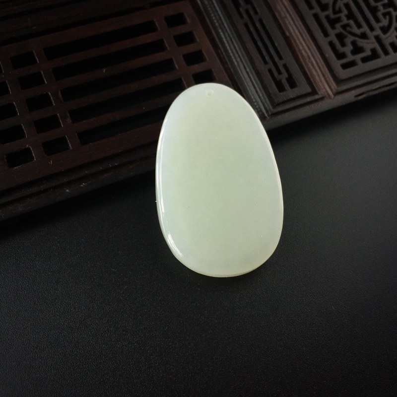 和田白玉佛吊坠-红掌柜