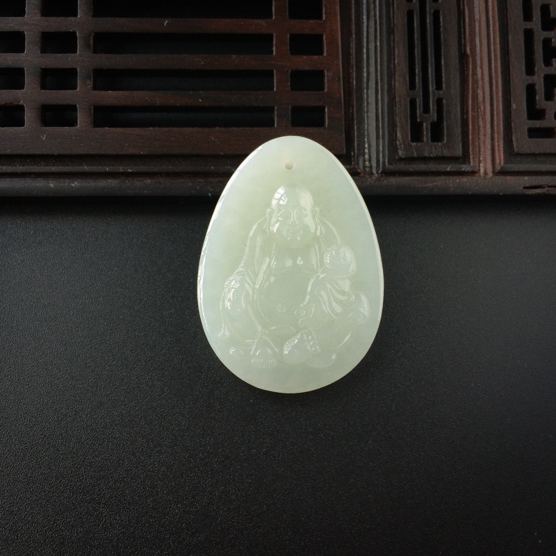 和田玉佛吊坠-红掌柜