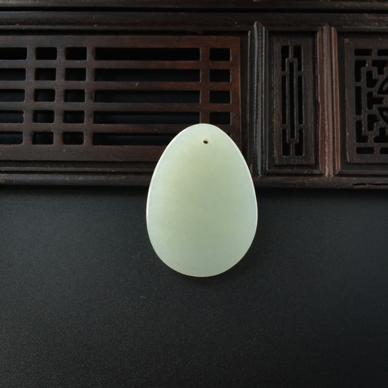 和田白玉佛吊坠-红掌柜