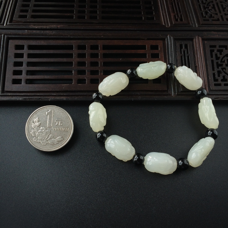 和田玉手串-红掌柜