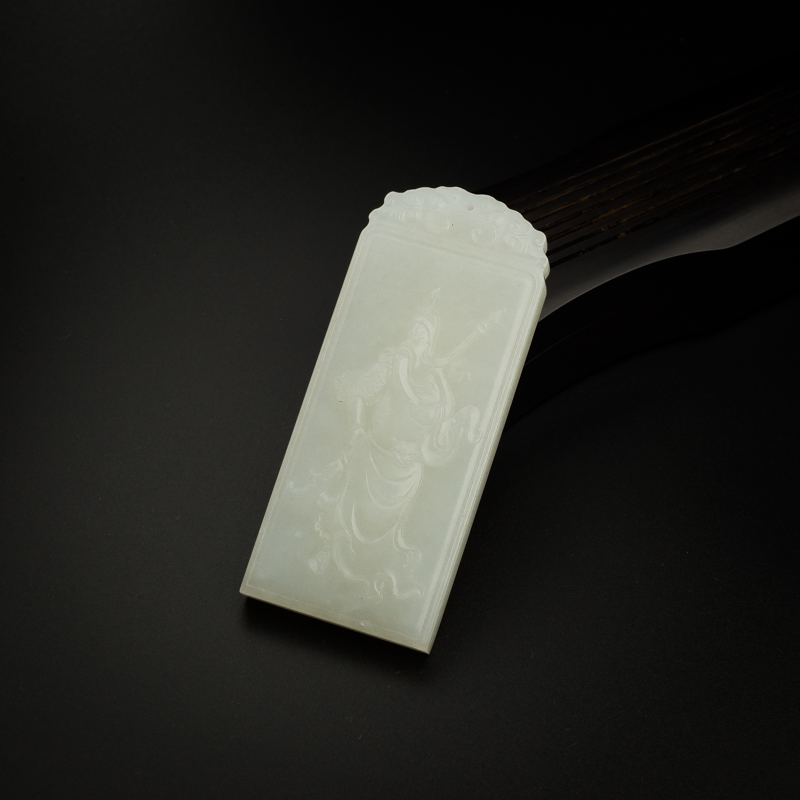 和田玉关公-红掌柜