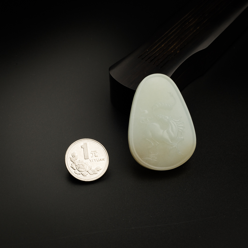 天然和田玉吊坠-红掌柜