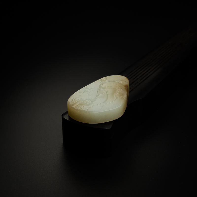 天然和田玉关公-红掌柜