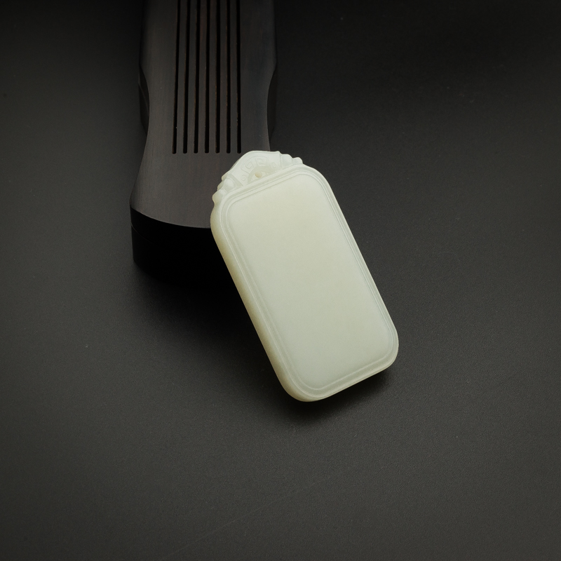 和田玉无事牌-红掌柜