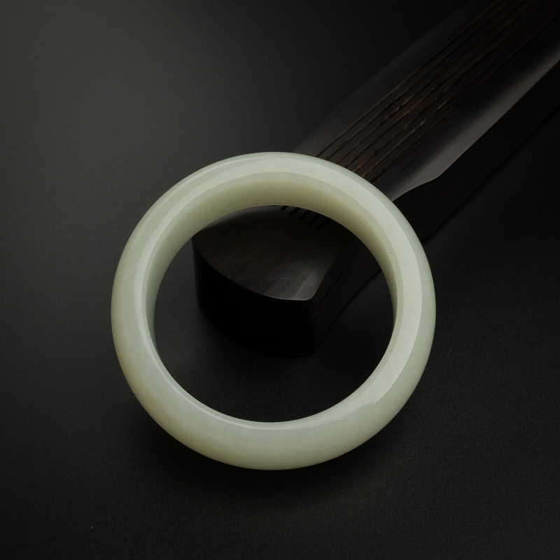 57.5#和田玉手镯-红掌柜