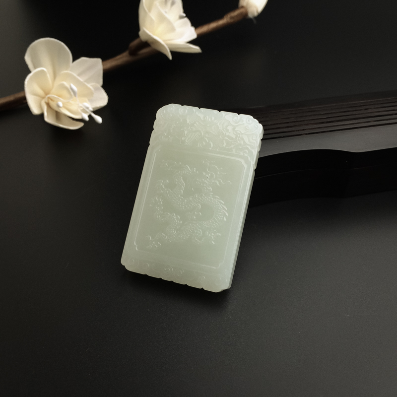 和田玉飞龙在天挂坠-红掌柜