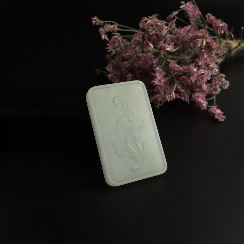 天然和田玉喜上眉梢吊坠-红掌柜