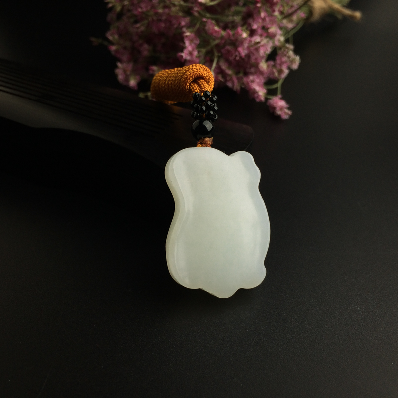 新疆天然和田玉吊坠 - 红掌柜