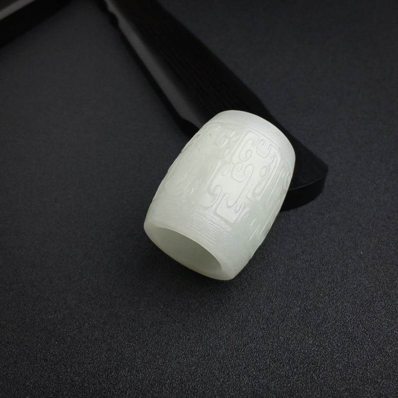 山料和田白玉大扳指 - 红掌柜