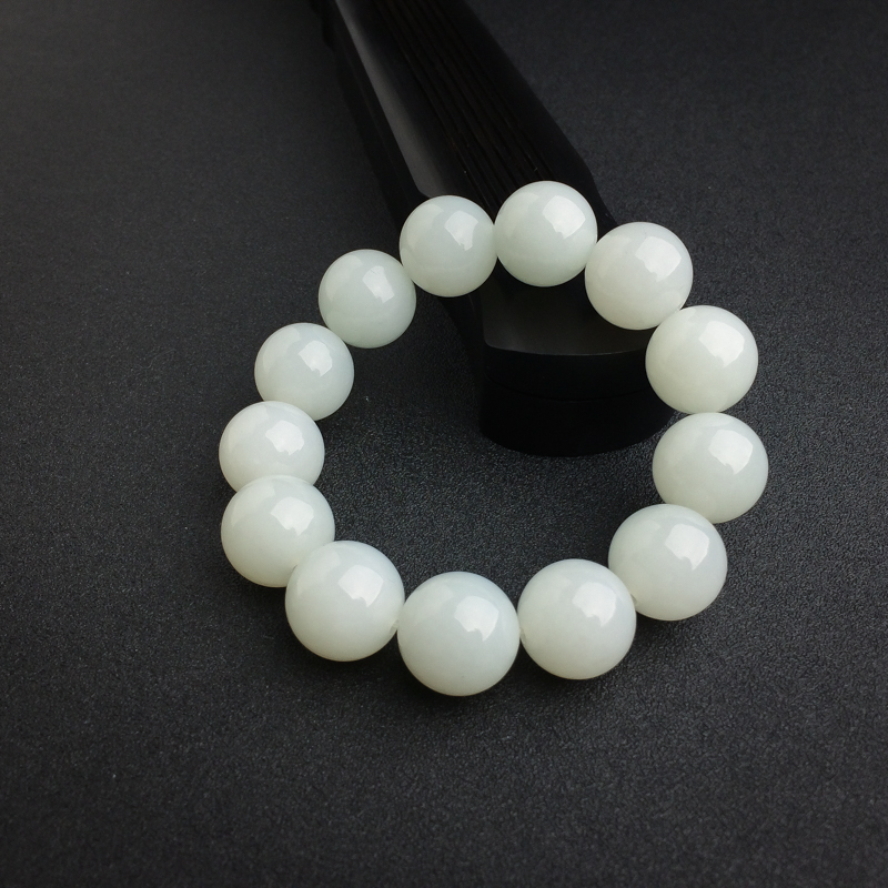 山料和田白玉手串 - 红掌柜