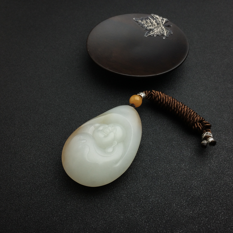 和田玉弥勒佛-红掌柜