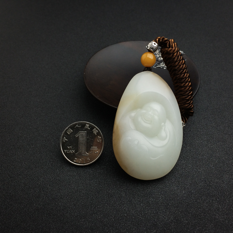 俄料和田玉佛吊坠-红掌柜