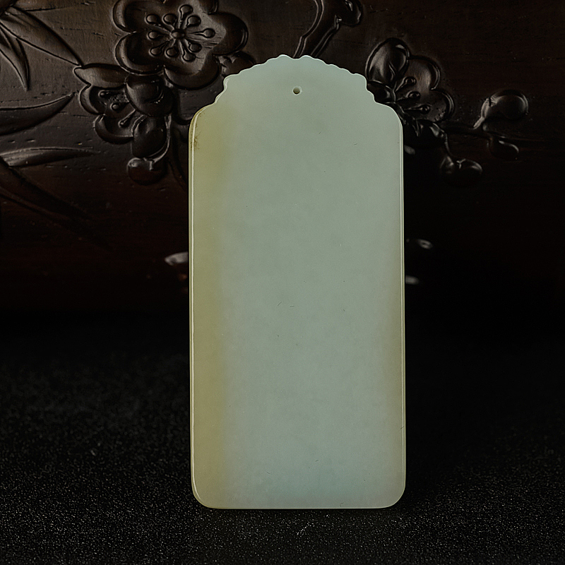 俏色和田玉观音吊坠 - 红掌柜