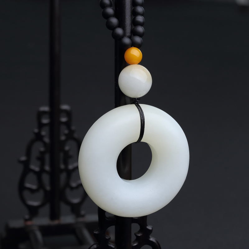 和田玉连年有余手把件 - 红掌柜