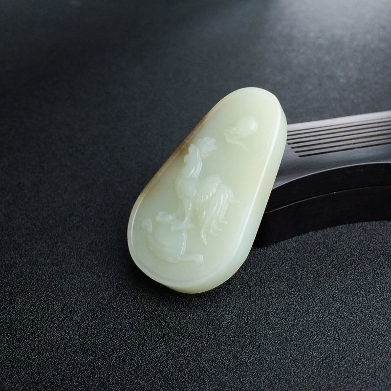 俄料山料俏色冠上加冕吊坠-红掌柜