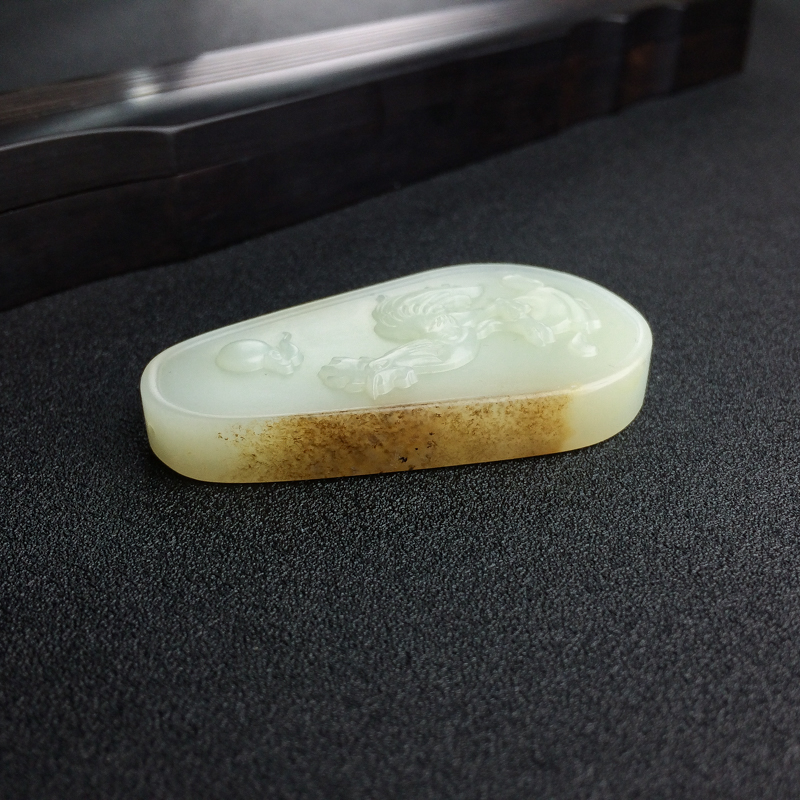 俄料天然山料冠上加冕吊坠-红掌柜