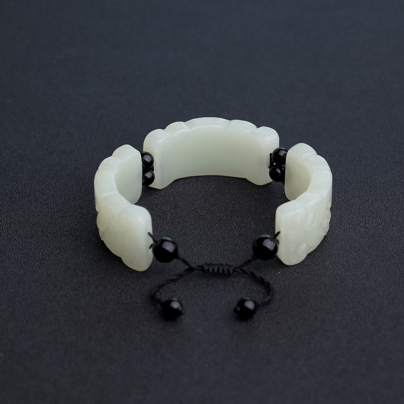 俄料青白玉山料手链-红掌柜