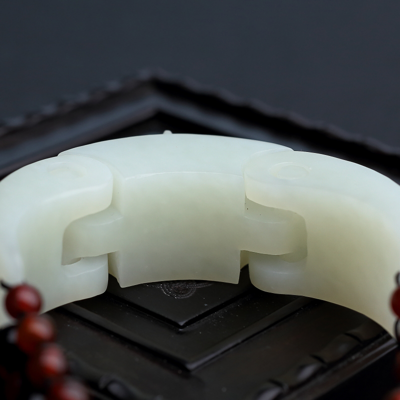 俄料青白玉手链-红掌柜