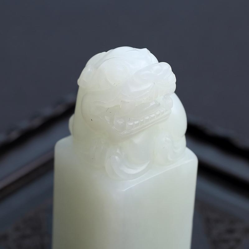 俄料白玉印章-红掌柜