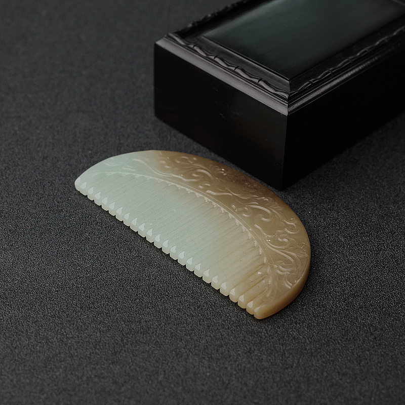 俄料和田玉梳子-红掌柜