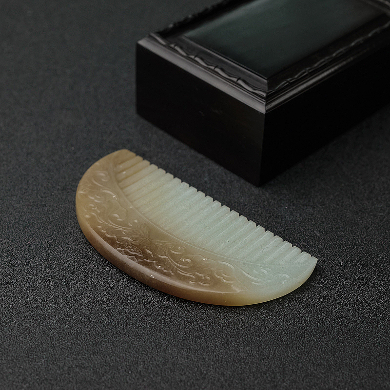 俄料和田玉梳子-红掌柜