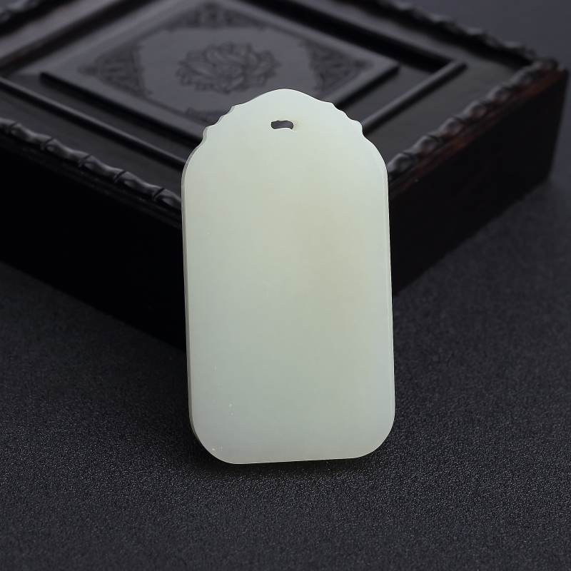 山料天然和田玉大日如来吊坠-红掌柜