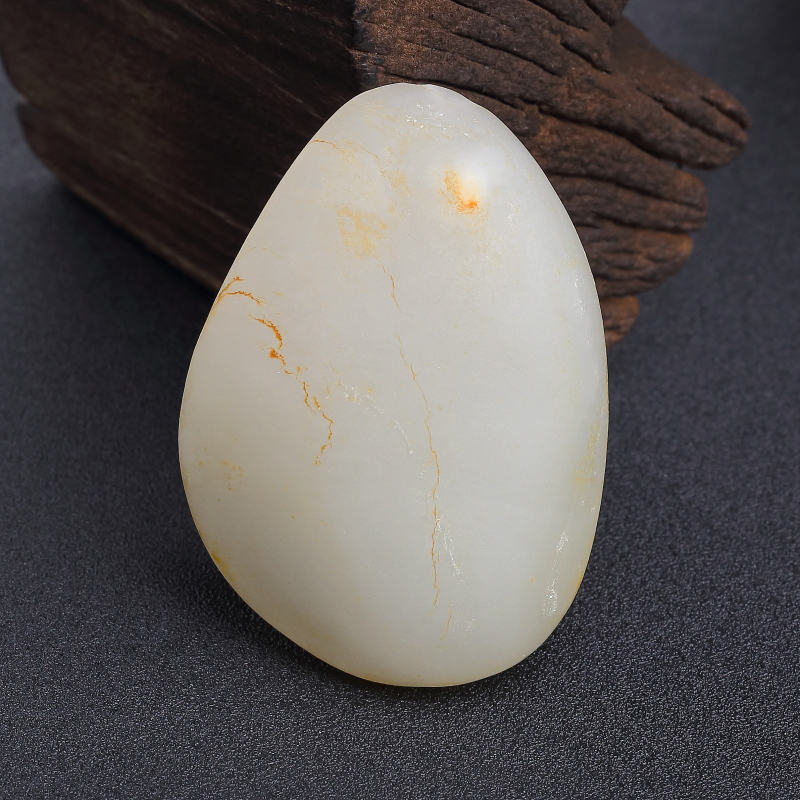 山料天然和田玉观音吊坠-红掌柜