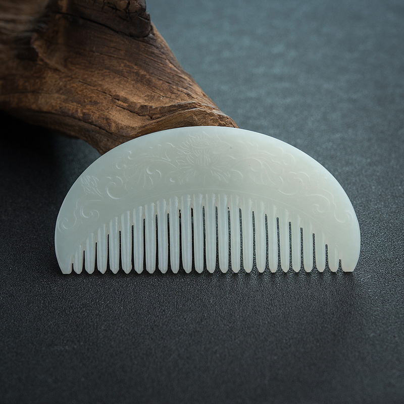 山料和田白玉梳子-红掌柜