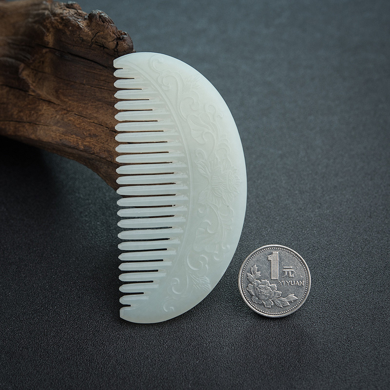 俄料和田白玉梳子-红掌柜