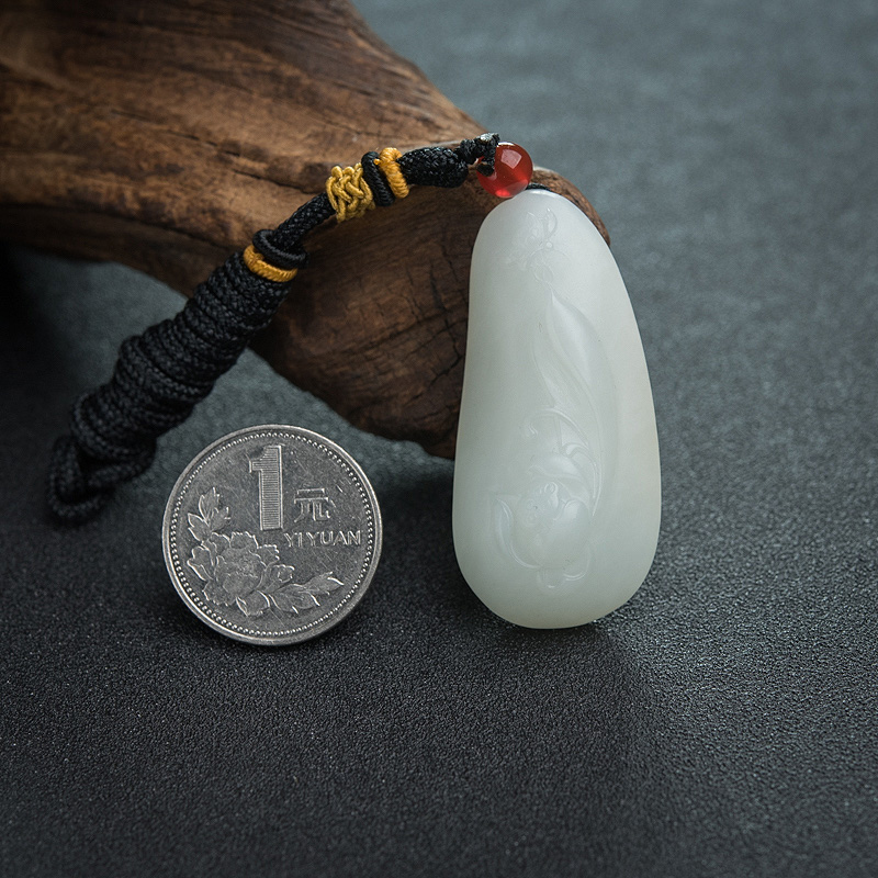 天然和田白玉吊坠-红掌柜
