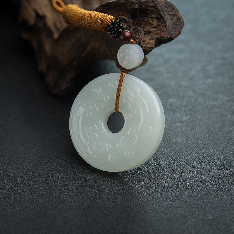 山料和田白玉吊坠-红掌柜