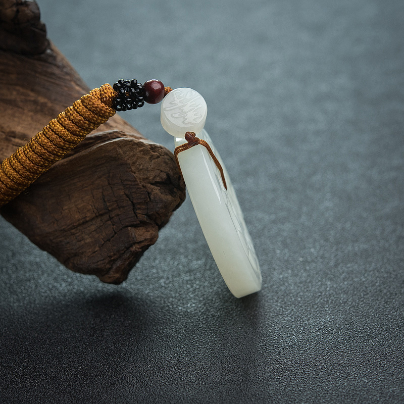 和田白玉平安扣-红掌柜