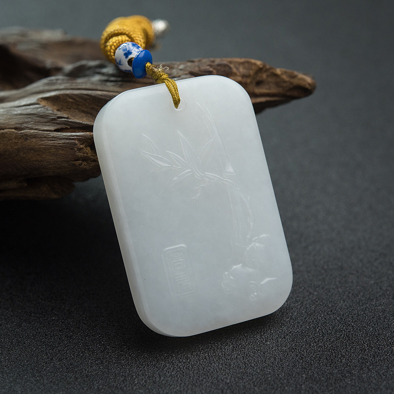 和田白玉节节高升吊坠-红掌柜