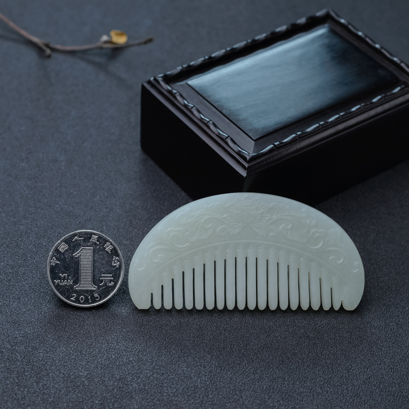 俄料和田白玉梳子-红掌柜