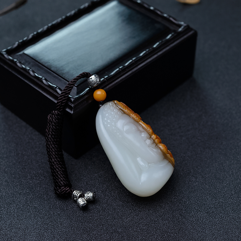 山料和田玉一念之间吊坠-红掌柜