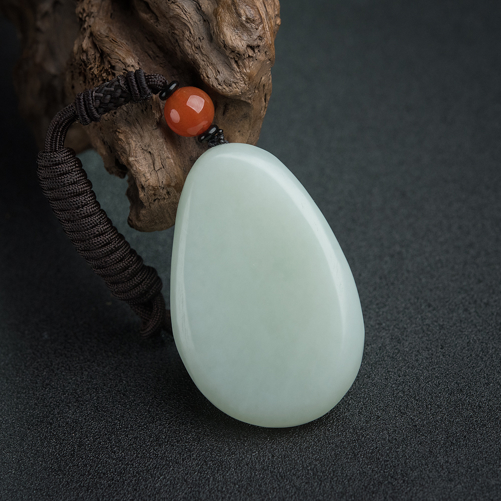 天然和田白玉观音吊坠-红掌柜