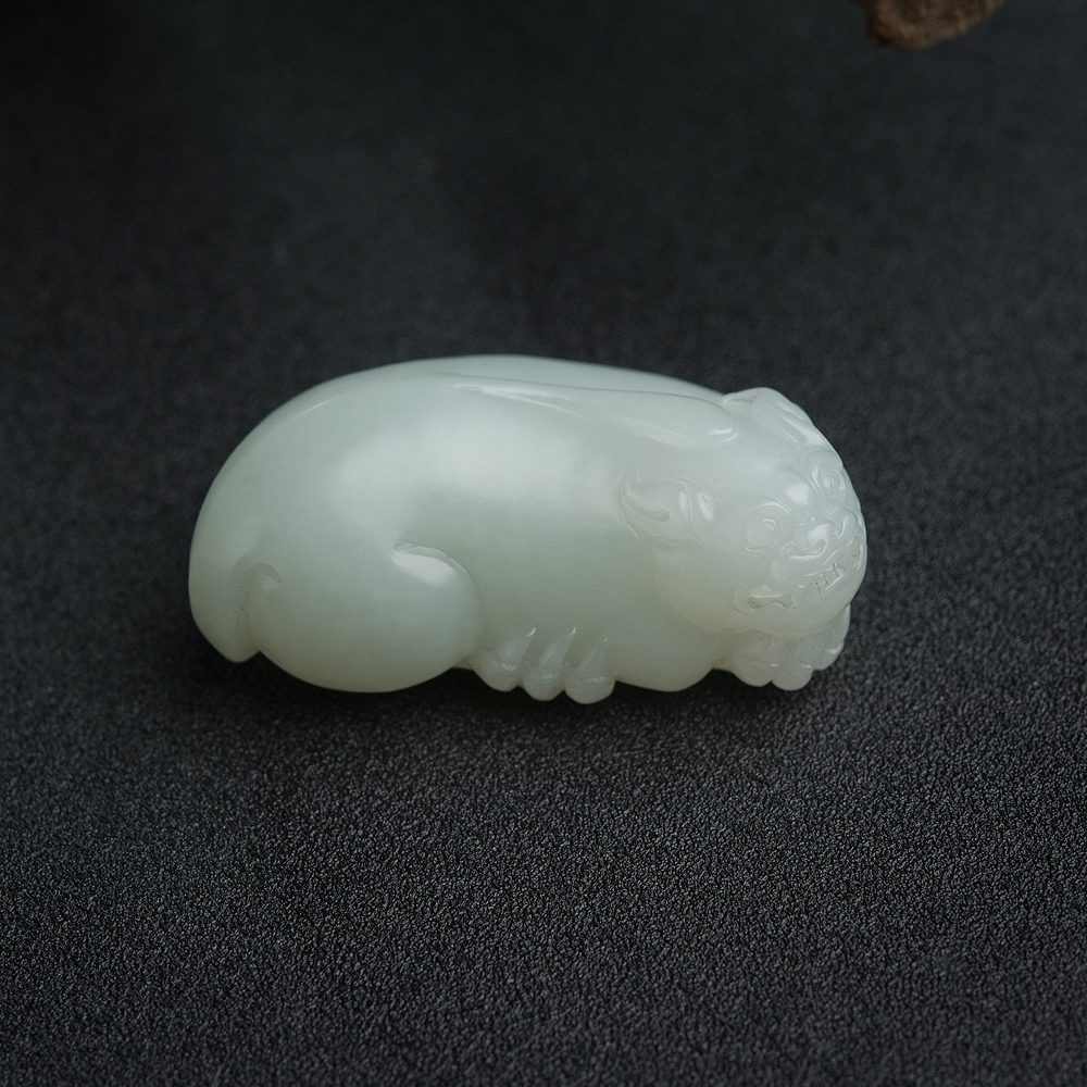 缅甸和田玉貔貅吊坠-红掌柜