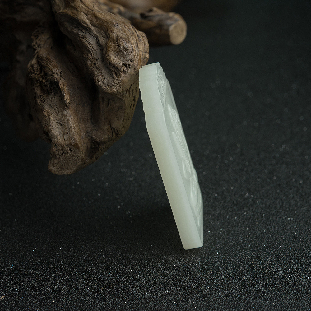 和田青玉虚空藏菩萨吊坠-红掌柜