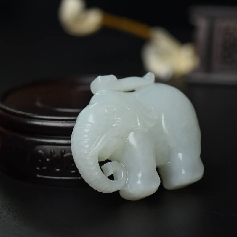 山料和田白玉吊坠-红掌柜