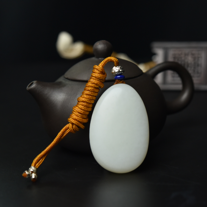 天然和田玉美女吊坠-红掌柜