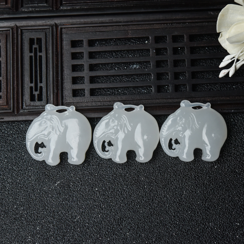 天然和田玉吉祥如意套装-红掌柜