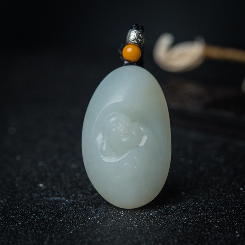山料和田白玉观音/佛吊坠-红掌柜